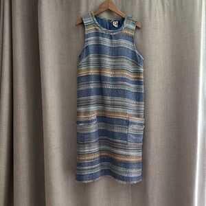 ANTHROPOLOGIE AKEMI + Kin Tweed Stripe Sleeveless Shift Dress